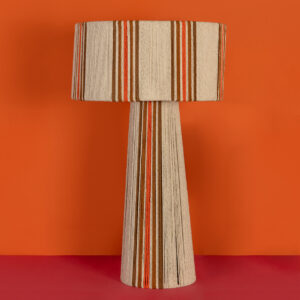 Crema – 5 líneas- naranja y castaño – vista 2