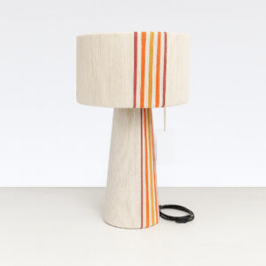 Crema - líneas naranjas - oro - salmón